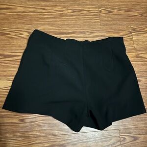 a new day 12 Women's High Waist Pleated Black Shorts Size 12